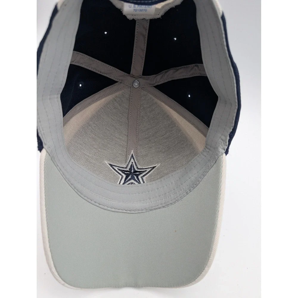 Reebok Dallas Cowboys NFL Authentic Sideline Hat Navy Blue White NFC East OSFA